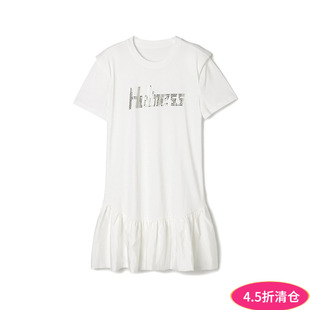 Outlets专柜撤柜正品 简约休闲微弹短裙连衣裙 深圳南油NY夏装 新款