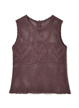 2025年秋装Outlets专柜 SY系列套头无袖上衣修身显瘦纯色针织衫女