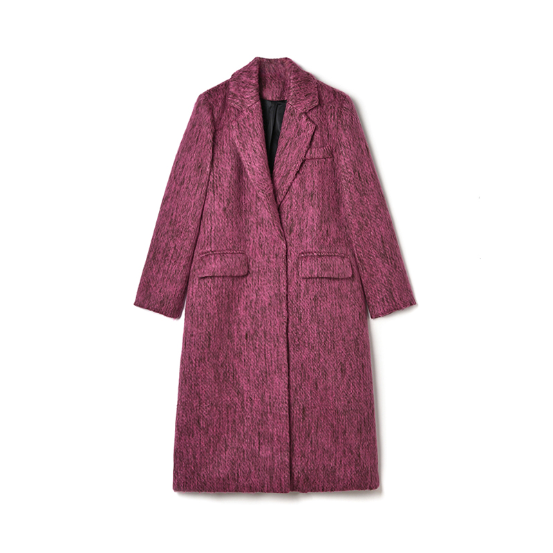 奥莱专柜正品 ZD冬装2025新款 都市女性气质高级感毛呢外套大衣女