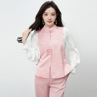 新中式 新款 国风上衣宽松马夹女 精品汉货HH夏装 奥莱专柜撤柜正品