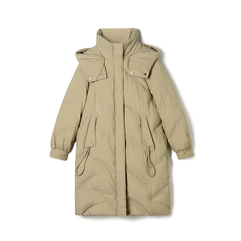长款保暖宽松泡芙羽绒服