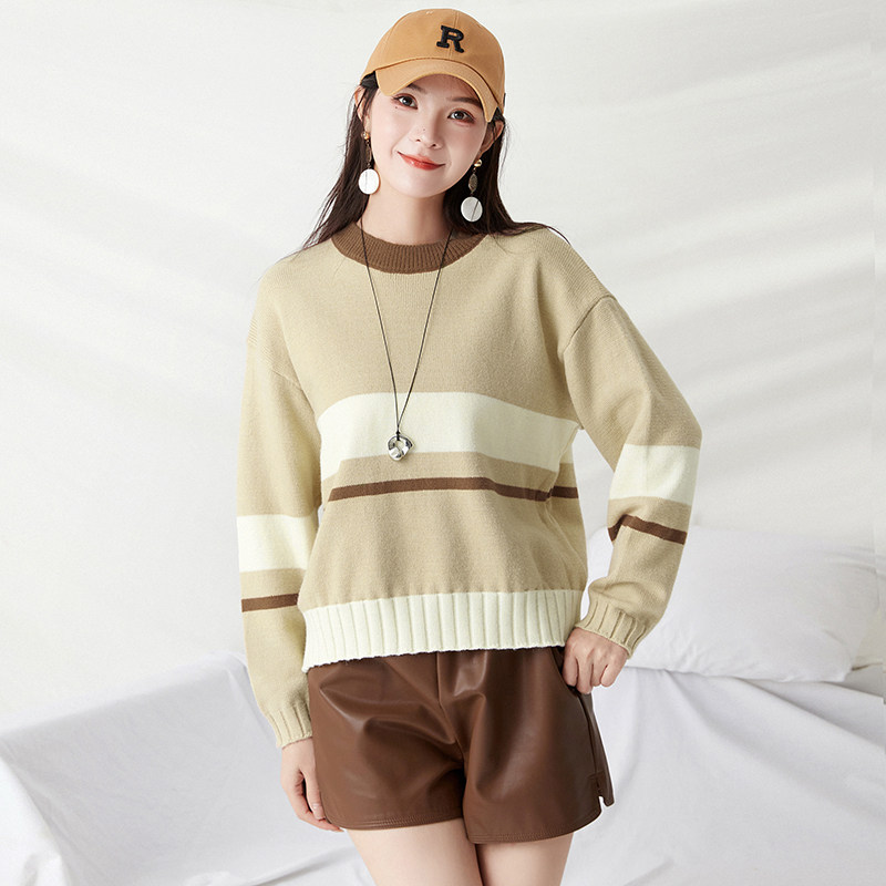 套头上衣微弹舒适毛衣