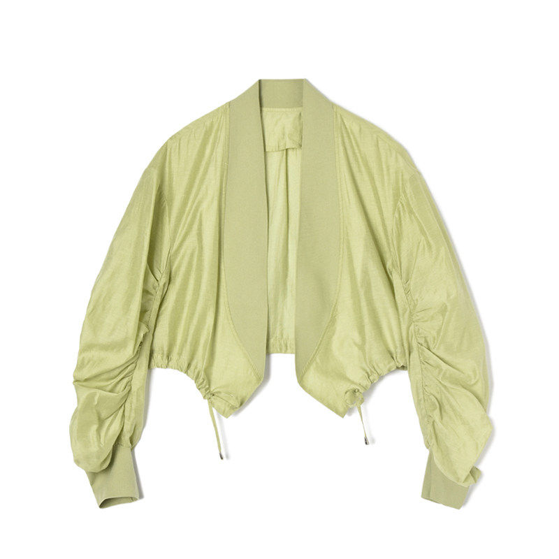 2026年春Outlets正品 高端UN系列时髦设计感上衣含天丝短款外套女,女装/女士精品,短外套,淘宝优惠券,粉丝福利购,淘宝优惠卷