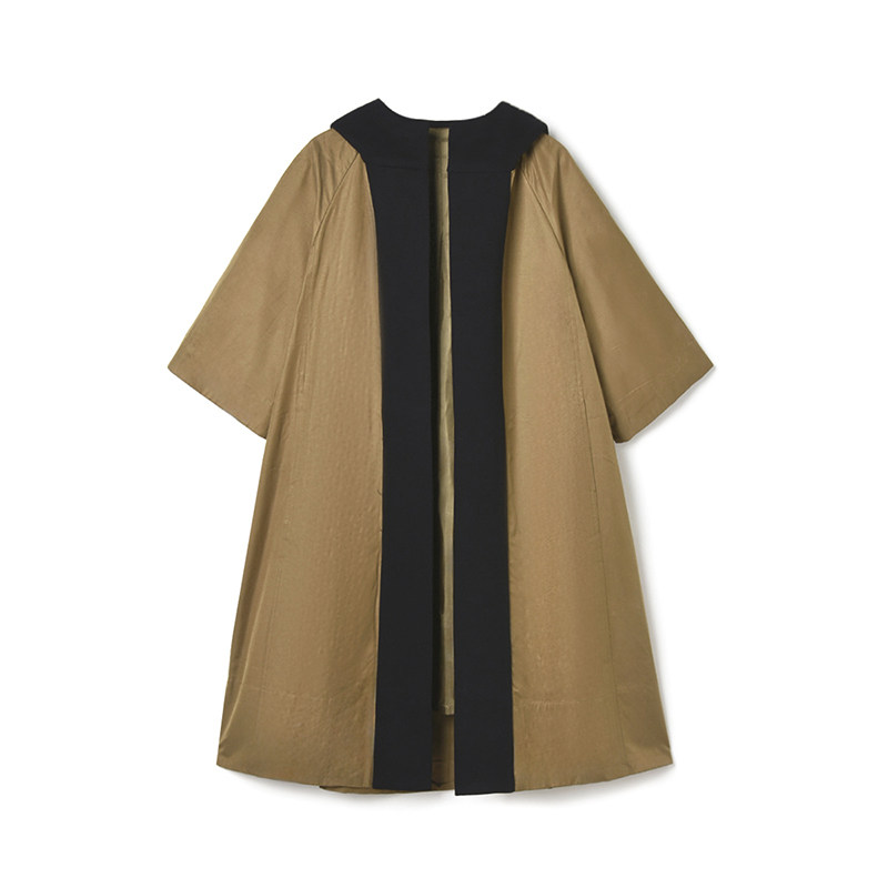 2025年秋Outlets正品 高端YW系列宽松慵懒风九分袖开衫风衣外套女