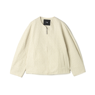 冬Outlets正品 高端MA系列老钱风舒适质感夹克上衣纯色长袖外套女