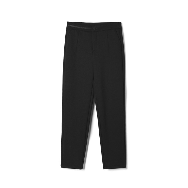 奥莱专柜品牌撤柜正品 LD冬装新款 松紧腰长裤微弹铅笔裤休闲裤女