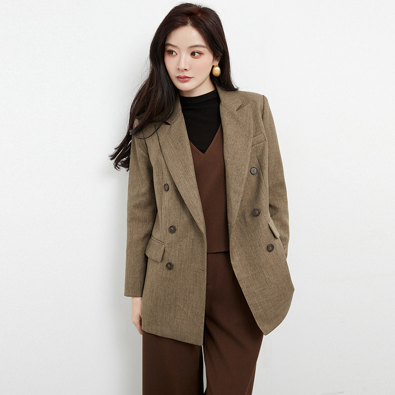 Outlets专柜撤柜正品 FX系列秋装2025新款气质通勤宽松西装外套女