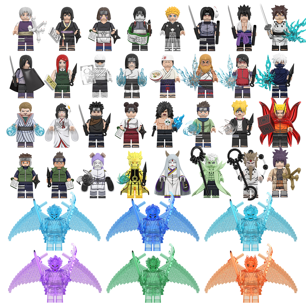 中国积木动漫系列国潮积木人仔