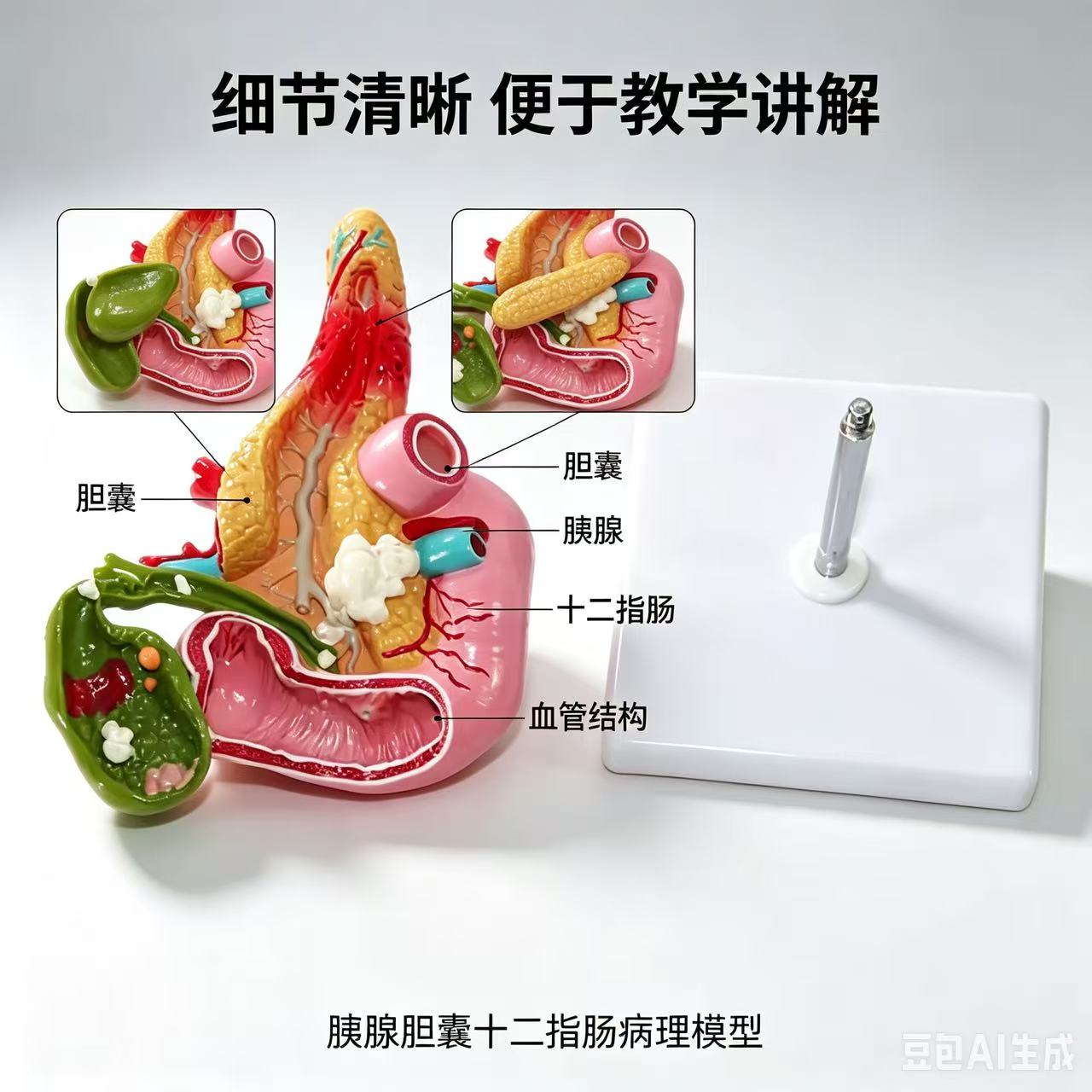 医学人体胰腺十二指肠胆囊病理结构解剖模型内脏器官消化系统外科