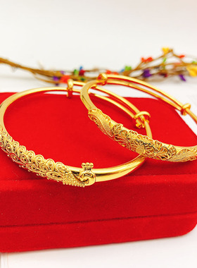 新娘结婚孔雀久不掉色黄铜镀金