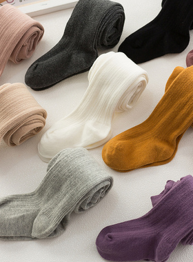 女童打底裤春秋薄款棉袜袜品连体袜子儿童连裤袜宝宝白色舞蹈袜裤