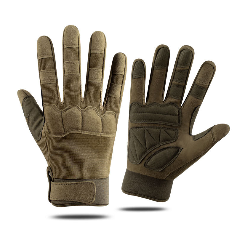 男耐磨防护战术军迷全指手套骑行