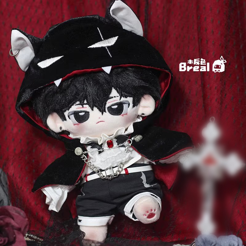 暮色德古拉本反色棉花娃娃娃衣20cm帅娃衣暗黑欧式吸血鬼伯爵斗篷