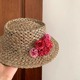 繁花系列春夏新品 平顶小众时尚 日常大理海边度假镂空甜美草帽女