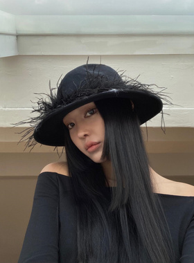 其他羊毛毡帽日常甜酷女秋冬