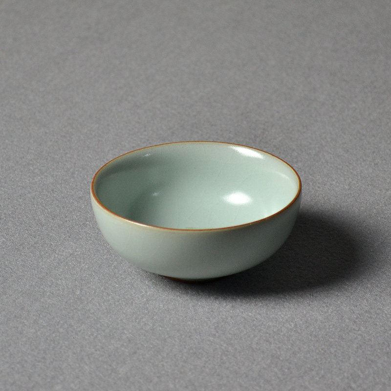 台湾衡连茶具 汝窑开片 新款平口杯 茶杯 品茗杯 功夫茶具