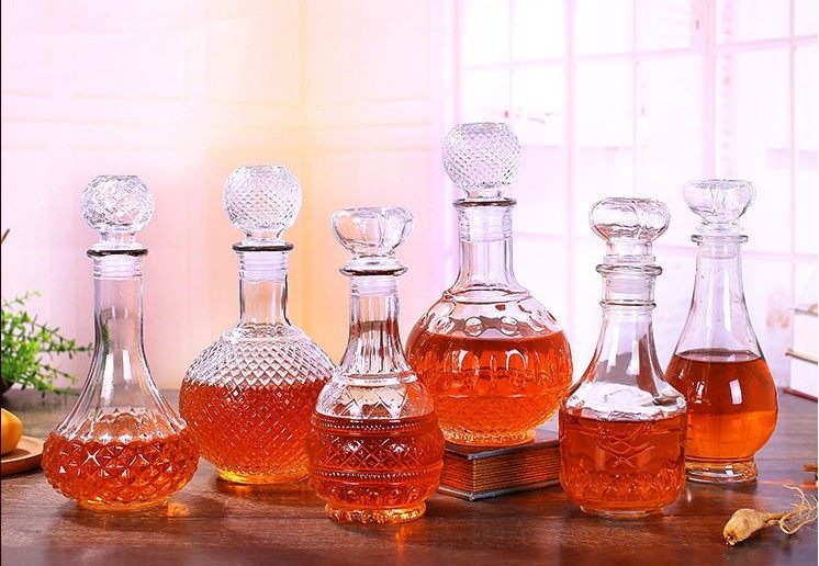 包邮高档钻石红酒瓶玻璃空瓶酒柜装醒酒器葡萄酒自酿容器密封酒壶,餐饮具,醒酒器,淘宝优惠券,粉丝福利购,淘宝优惠卷