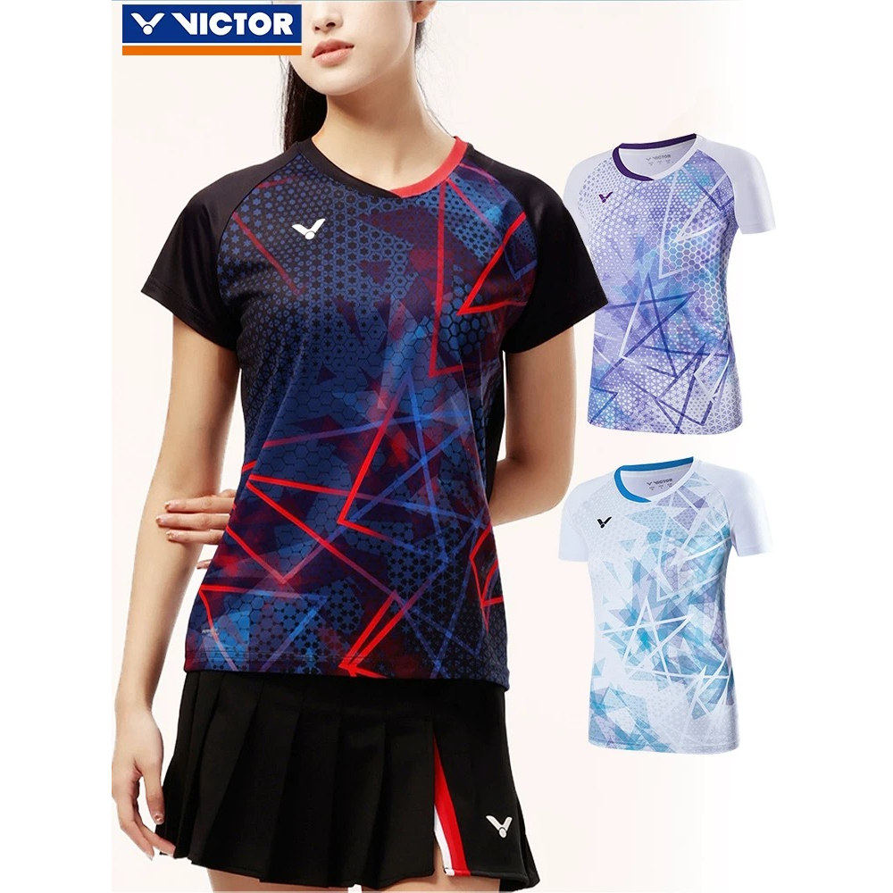 VICTOR/威克多胜利羽毛球服运动短袖T恤T40001C