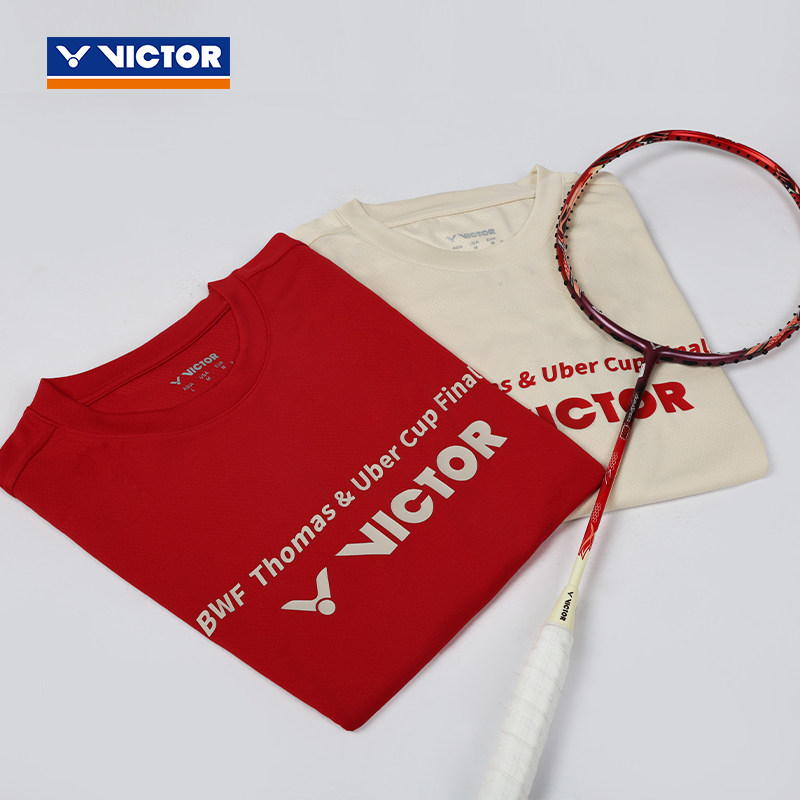 VICTOR/威克多胜利羽毛球服针织运动T恤 T-2601TUC汤尤杯纪念商品