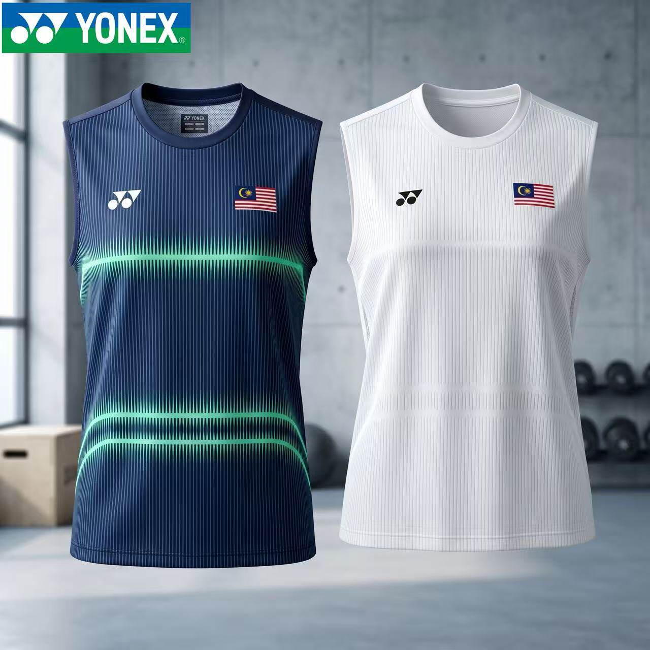 YONEX/尤尼克斯羽毛球服马来西亚大赛无袖背心速干羽毛球服-26141