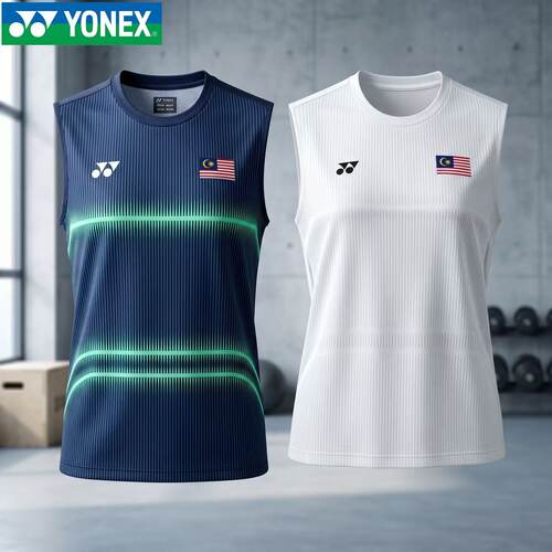 YONEX/尤尼克斯羽毛球服马来西亚大赛无袖背心速干羽毛球服-26141