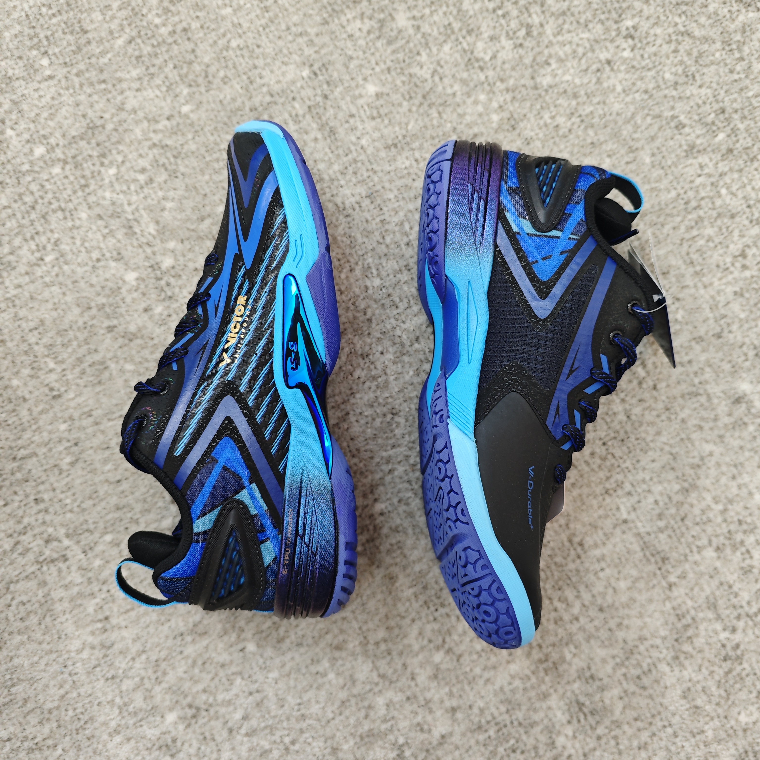 威克多胜利羽毛球运动鞋-黑蓝A970NL