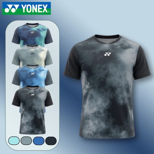 YONEX/尤尼克斯羽毛球服yy轻便运动透气速干扎染晕染短袖T恤-3325
