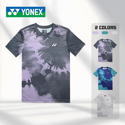YONEX/尤尼克斯新款羽毛球服扎染短袖T恤速干透气比赛训练-3129