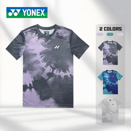 YONEX/尤尼克斯新款羽毛球服扎染短袖T恤速干透气比赛训练-3129