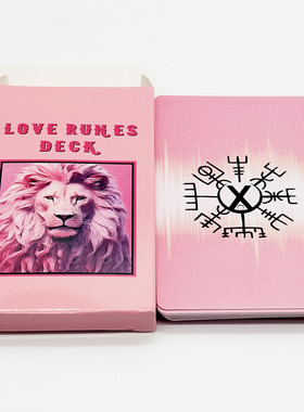10X6cm Love Runes Deck爱之符文如尼符文卡24张英文卡牌游戏