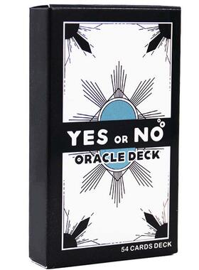 Yes Or No Oracle Card是或否神谕卡讯息卡54张卡牌桌游英文字卡