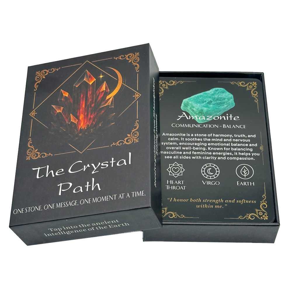 13X9 The Crystal Path水晶路径神谕卡英文卡牌游戏天地盖盒装