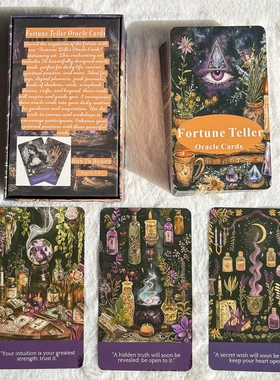 12x7cm Fortune Teller Oracle Cards解谜未来神谕卡英文卡牌游戏