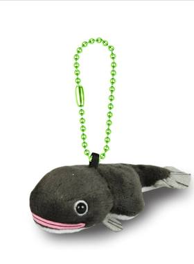 日本新款amuse可爱 黑色鳗鱼挂件毛绒玩具小公仔书包挂件玩偶情侣