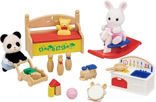 款 2022最新 日本森贝儿可爱玩具套装 白兔熊猫宝宝男女孩过家家礼物