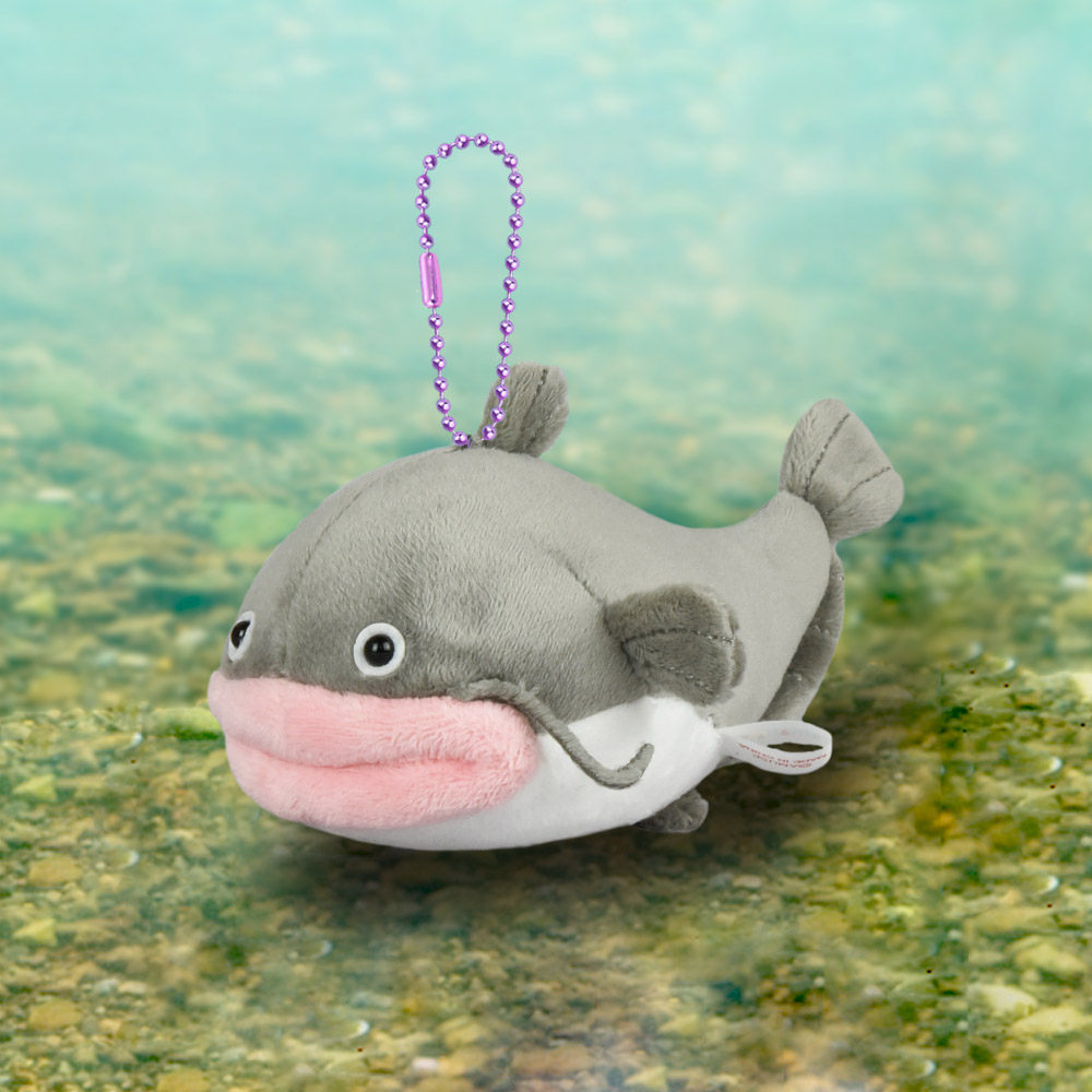 日本正版amuse可爱 丑鱼大嘴鱼挂件毛绒书包玩偶呆萌可爱玩具礼物