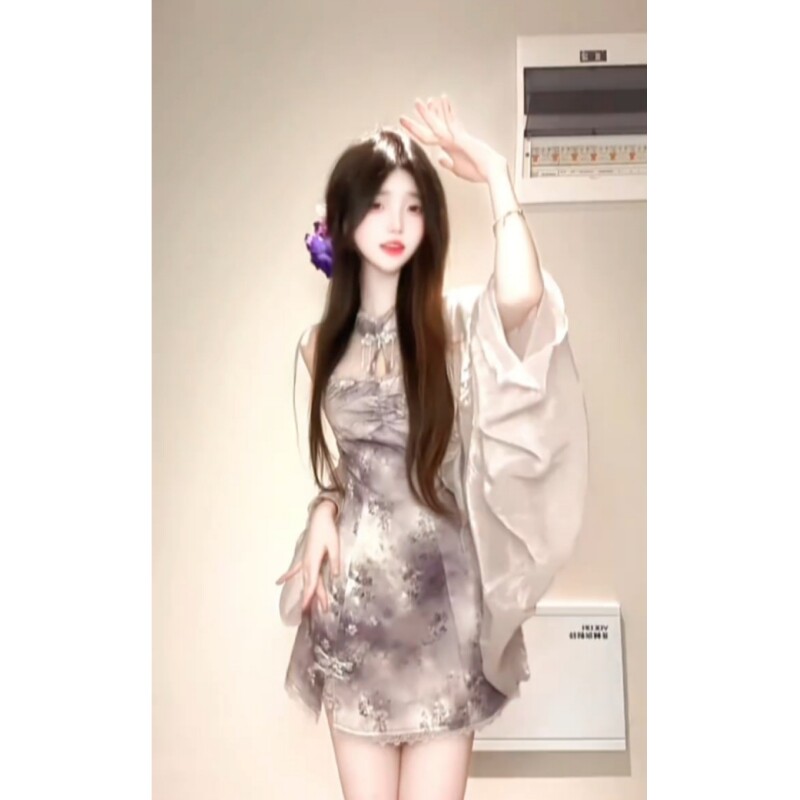 新中式国风改良旗袍连衣裙女夏季