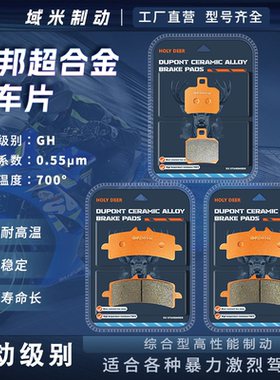 适用川崎H2系列 H2-SX/SE  Z-H2/SE NinjaH2升级前后刹车片碟刹皮
