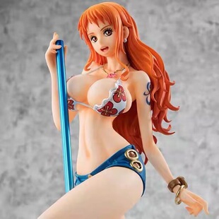 海贼王 pop 钢管舞娜美 站姿 机箱桌面公仔礼物摆件模型 盒装手办