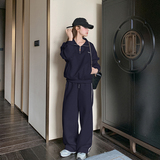 秋装现货休闲卫衣+三条杠裤子运动两件套装202-2520-P175K248，女装运动套装，浙宝202