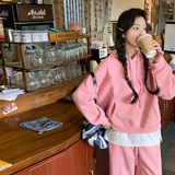 秋装现货重工钉珠连帽卫衣+裤子两件套套装202-2506-P185K248，女装运动套装，浙宝202