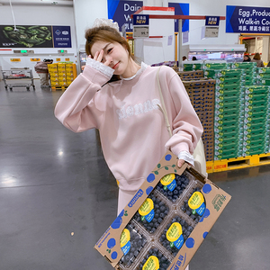 现货现货 春装时尚花边拼接半身裙卫衣套装 202-2516-P165-控238,女装运动套装,浙宝202