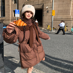 现货 2026冬装 呢料披肩中长款羽绒服 202A-2461-P295-K428,女装羽绒服,浙宝202