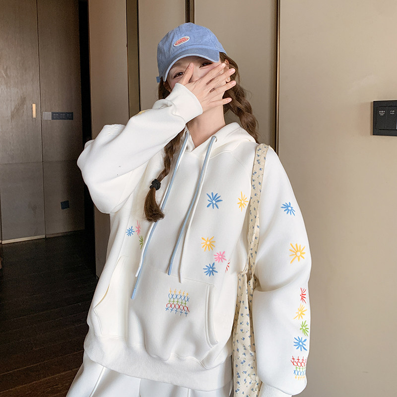 春装现货重工绣花卫衣+裤子两件套套装202-2503-P185-K298，女装运动套装，浙宝202