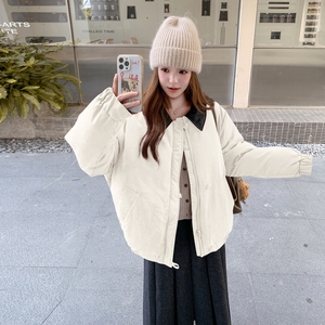 现货 冬装韩版宽松休闲学院风棒球服羽绒服 202-5609-P315-K458图片