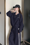秋装现货休闲卫衣+三条杠裤子运动两件套装202-2520-P175K248，女装运动套装，浙宝202