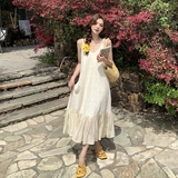 现货初恋白月光仙女裙吊带绣花连衣裙202-2560-P135控198，商品下架区，浙宝202