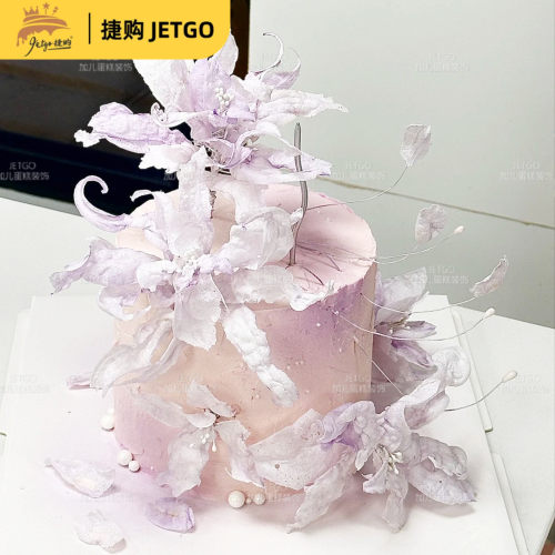 糯米纸薄厚款装饰diy婚纱裙蛋糕甜品装扮糖纸花烘焙0.35MM威化纸