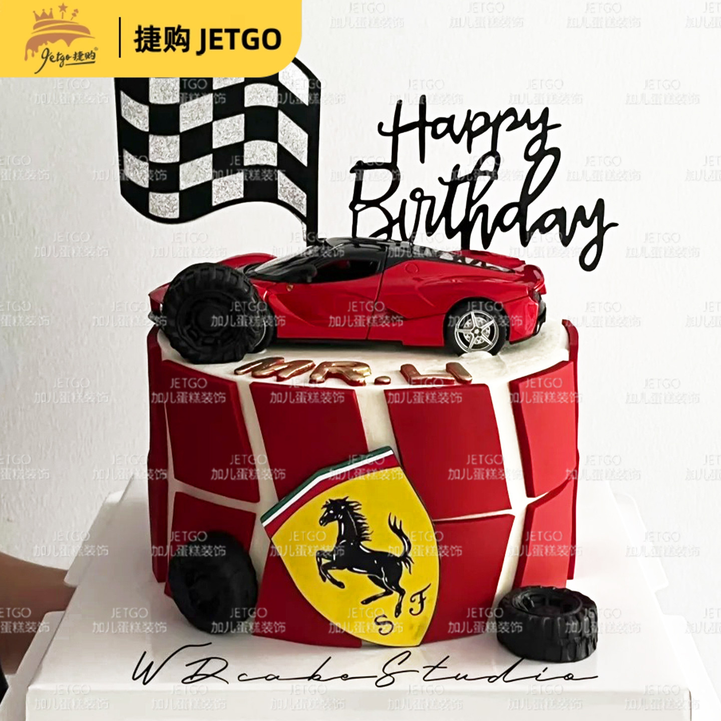 法拉利拉法汽车模型合金敞篷跑车