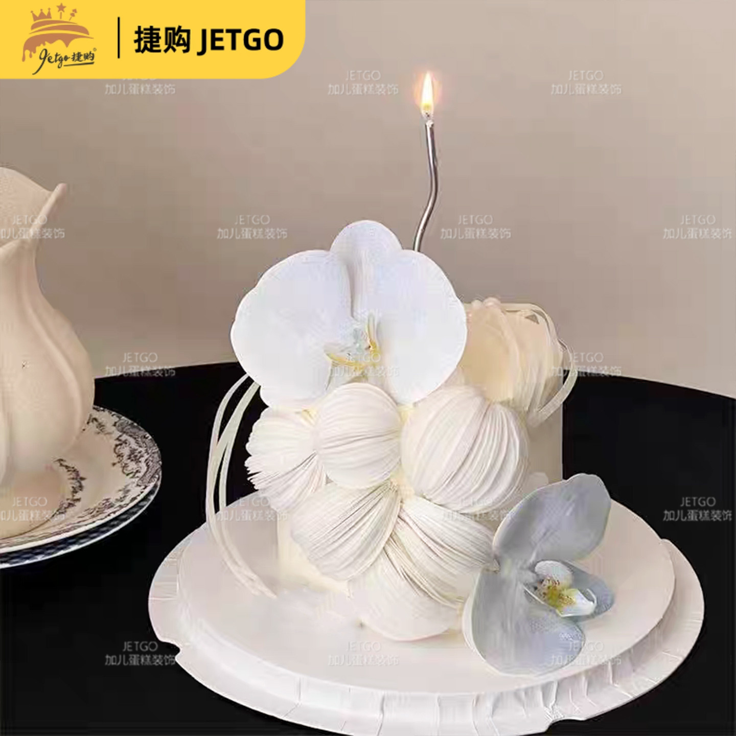 威化纸圆片圆球中式婚礼蛋糕装饰糯米纸灯笼辅料网红蛋糕装饰插件